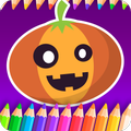 Kids coloring book halloween