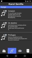Karol Sevilla música letras screenshot 1