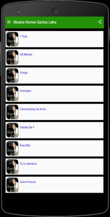 Descarga de APK de Música Romeo Santos con Letras para Android