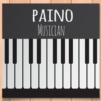 piano musician Affiche