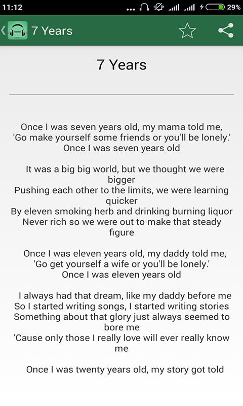 7 Years Old By Lukas Graham Lyrics Chords Chordify