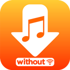آیکون‌ Music downloader without WiFi