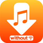 Music downloader without WiFi आइकन