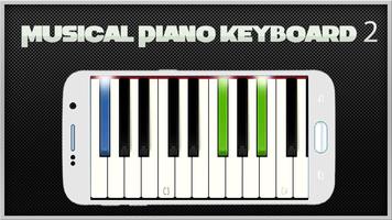 Musical Piano Keyboard 2 Affiche