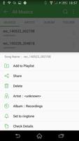 Music Player HD for Android capture d'écran 2