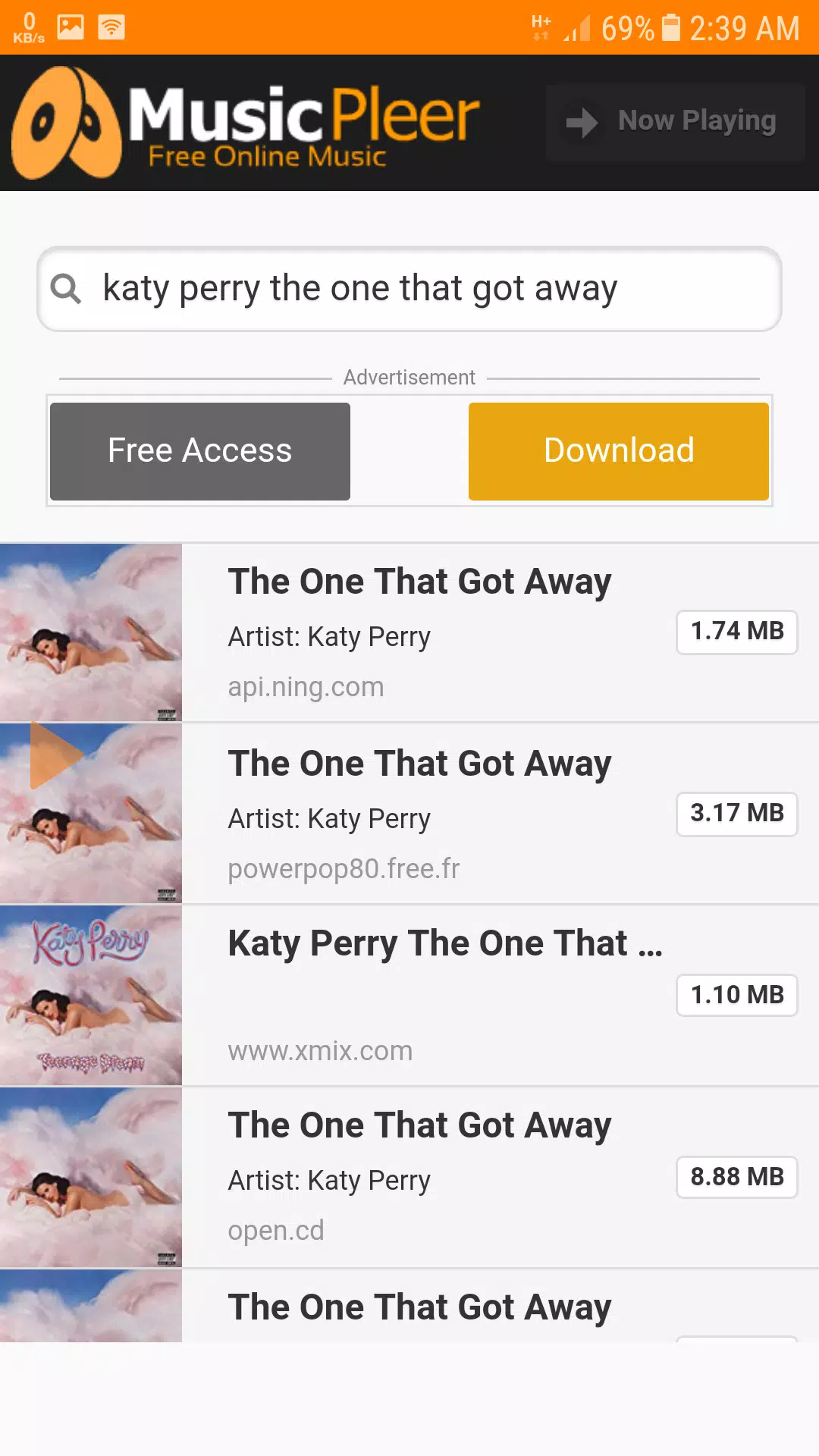 Musicpleer - Free Online Music App APK pour Android Télécharger