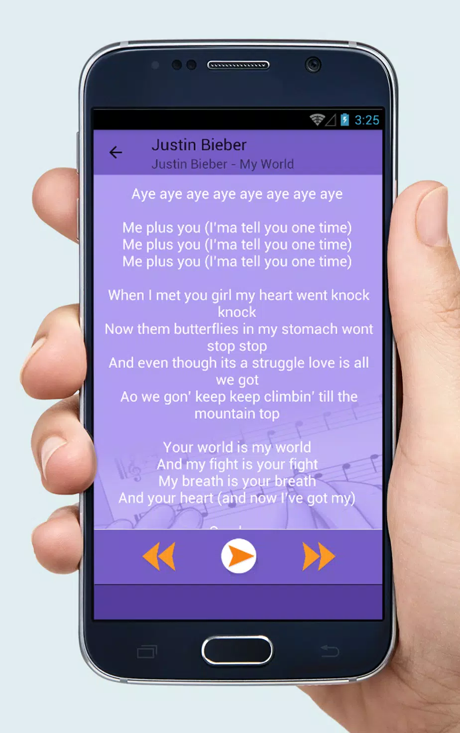 ONE TIME LYRICS by JUSTIN BIEBER: Me, plus you. Me