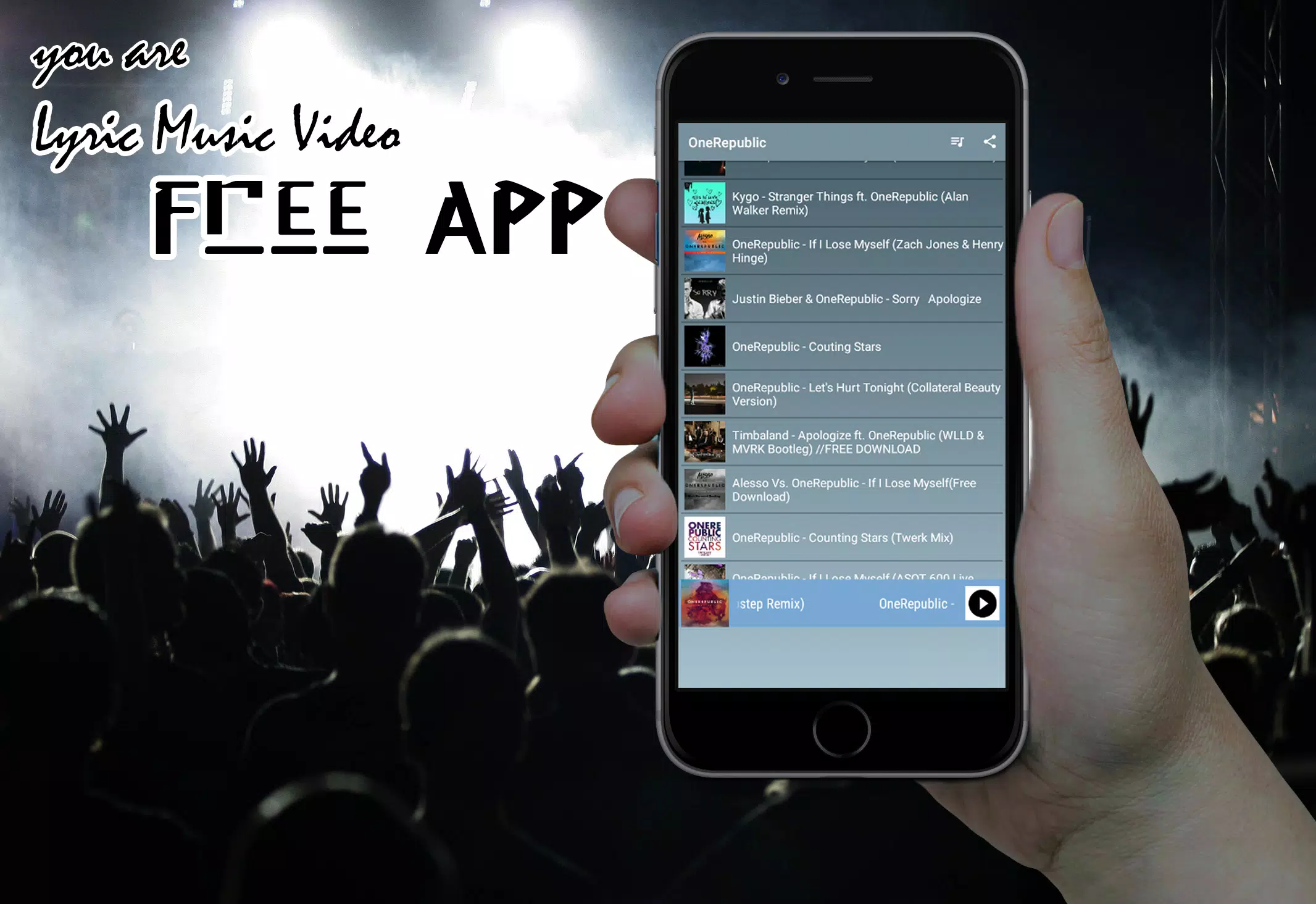 OneRepublic App Lyric Music Video APK for Android Download