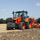 Tapeten Kubota Tractor Zeichen