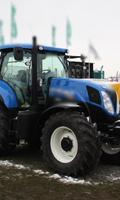 Fonds tracteur New Holland Affiche