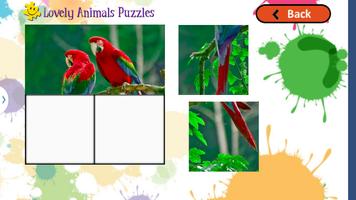 Cute Animals Puzzles for Kids capture d'écran 3