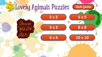 Cute Animals Puzzles for Kids पोस्टर