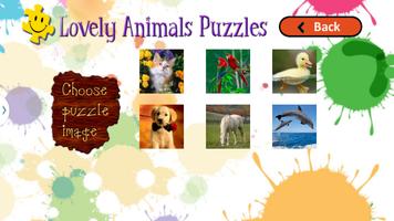 Cute Animals Puzzles for Kids Ekran Görüntüsü 1