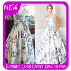 Elegant Long Dress Sewing Patterns icône
