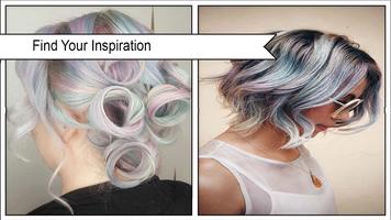 Pretty Holographic Hair Trends Affiche