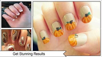 Pretty Autumn Nail Design Idea Ekran Görüntüsü 3