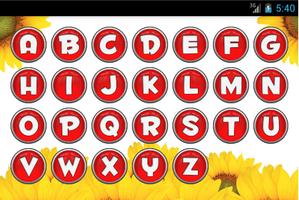 Learn English alphabet Affiche