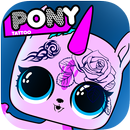 salón de tatuaje de pony unicornio APK