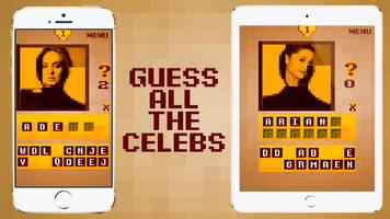 Top Celebrity Guess - Pixel Quiz Game 2018 اسکرین شاٹ 1