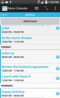 Mute Calendar captura de pantalla 3