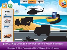 Learn English for Kids-Vehicle capture d'écran 2