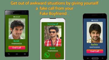 Fake Boyfriend Call الملصق