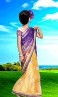 Kids Saree Photo Maker Affiche