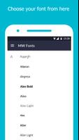 برنامه‌نما MW Fonts ( Root ) عکس از صفحه