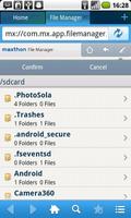 Maxthon Add-on: File Manager स्क्रीनशॉट 3