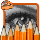 How to draw a Realistic Eyes icon