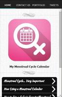 Mon calendrier du cycle menstr Affiche