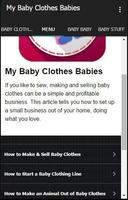 My Baby Clothes Babies Plakat