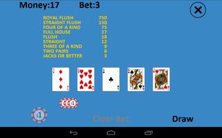 Solitaire Video Poker Affiche