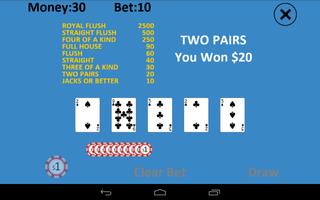 Solitaire Video Poker capture d'écran 2