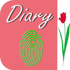 My Diary white Fingerprint 2018 아이콘