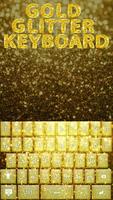 Gold Glitter Keyboard Theme تصوير الشاشة 1