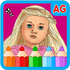 American Coloring Book Girls icon