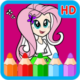 Coloring for Equestrian Girl आइकन