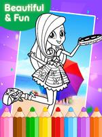 Coloring for Equestrian Girl syot layar 1