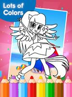 Coloring for Equestrian Girl captura de pantalla 2