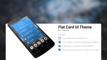 بطاقة مسطحة UI الموضوع الملصق