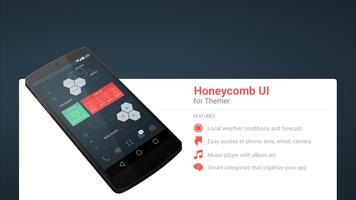 Honeycomb UI Theme Affiche
