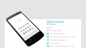 White Card UI Theme Affiche