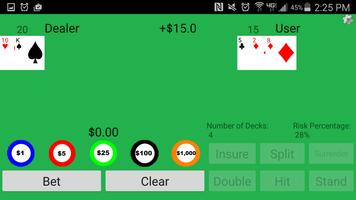 Blackjack Trainer اسکرین شاٹ 1