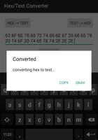 برنامه‌نما Hex/Text Converter عکس از صفحه