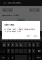 Hex/Text Converter syot layar 3