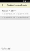 Working hours calculator screenshot 1