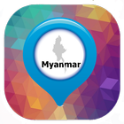 Myanmar Karte Zeichen