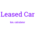 Leased car mileage calculator-icoon