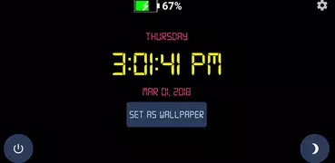 Digital Clock Live Wallpaper